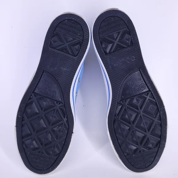 Converse All Star Blue and Yellow Low-Top Sneakers - Picture 10 of 12